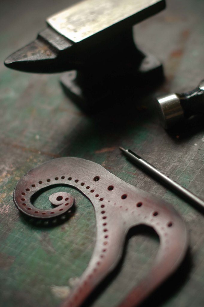 leather detailing in the works