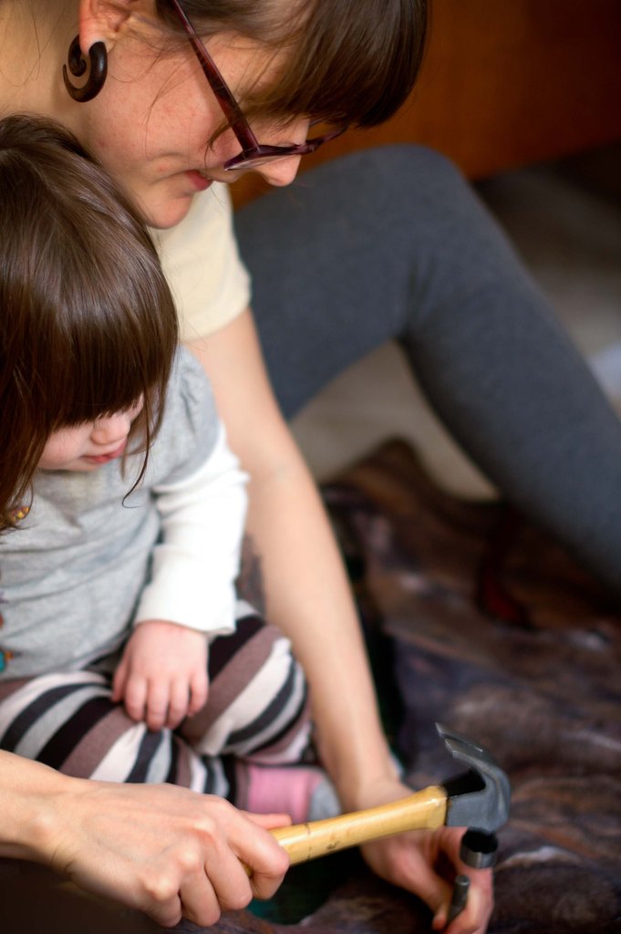 juniper was very helpful when it came to hammering in rivets :)